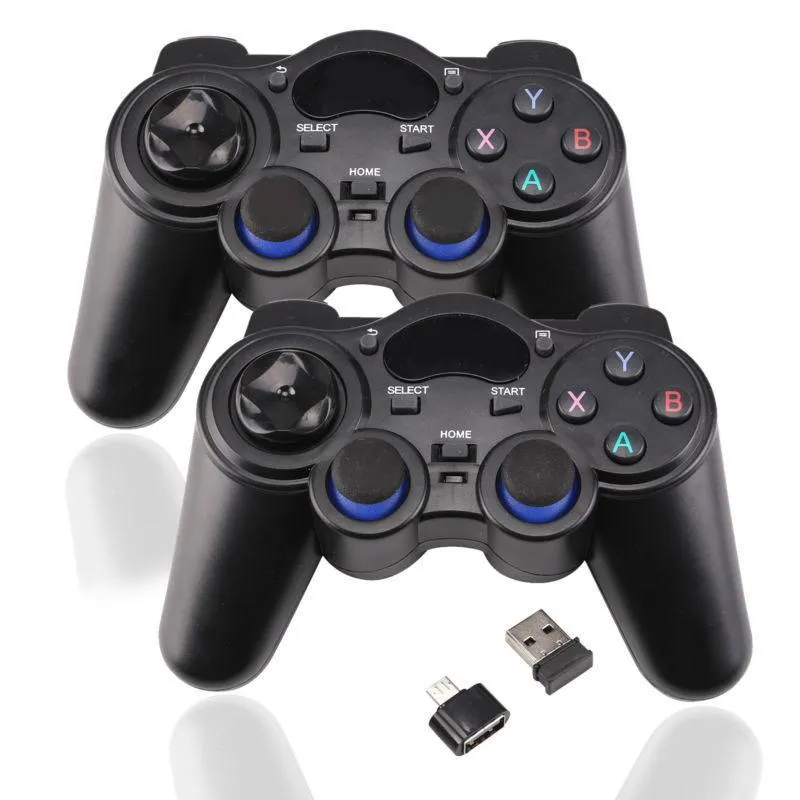 2 Stück 2,4 G Wireless Game Controller Gamepad Joystick PS3 Android TV Box