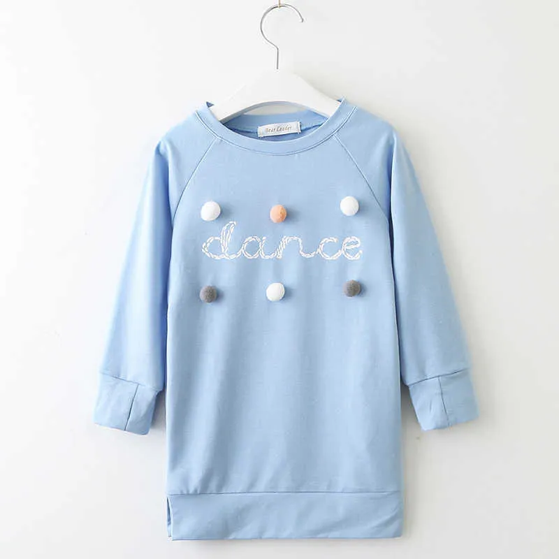 Bear Leader Girls Sweatshirts Lente Herfst Kinderen Kleding Casual Lange Sweatshirt Leuke Dots Patroon Volledige Mouw Meisje Kostuums 210708