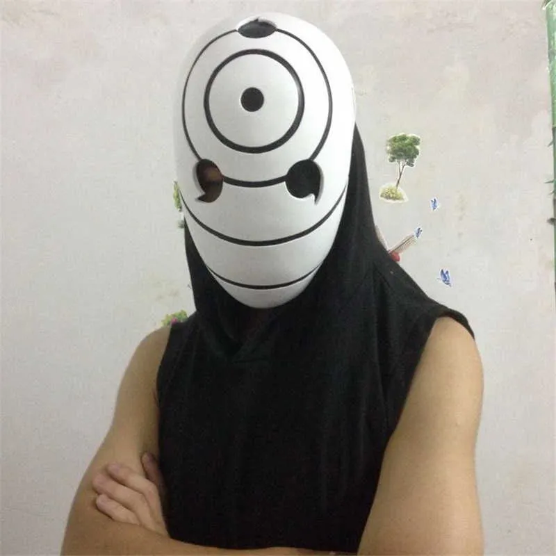 Japão anime akatsuki uchiha máscara tobi obito ninja madara cosplay trajes resina festa de halloween h0910292o