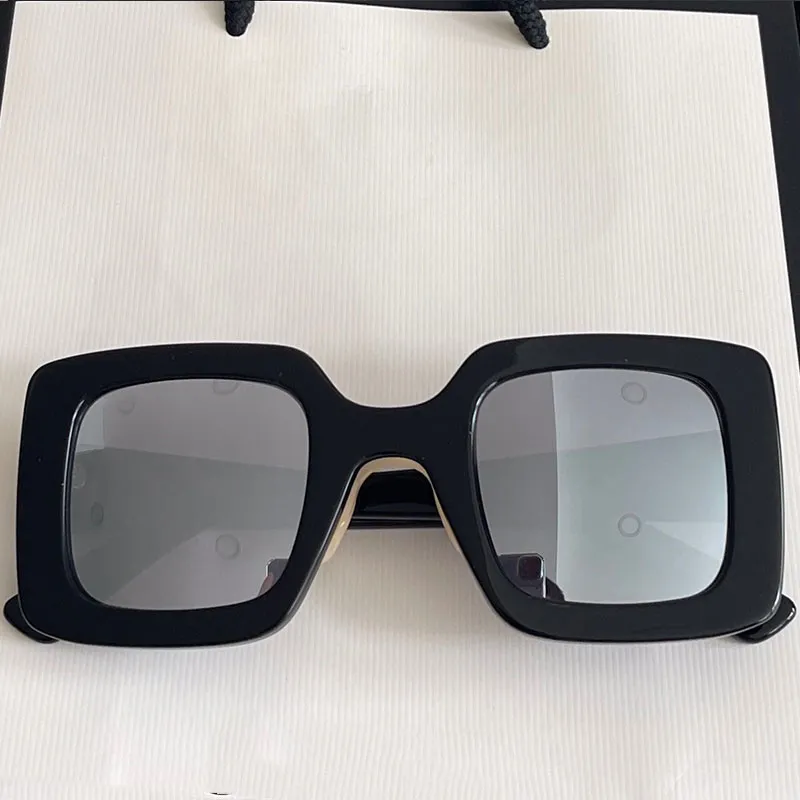 Designer occhiali da sole di alta qualità 0780 UOMINI DONNA FASIONE Shopping Classic Square Frame Nero Lence Giallo Protezione UV Guida tra307m