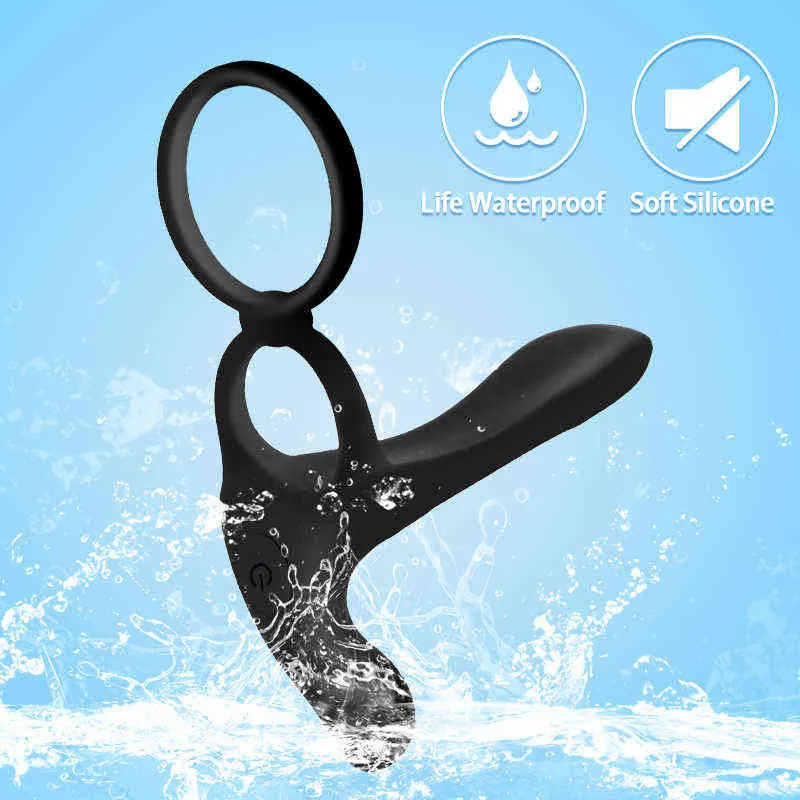 Nxy Sex vibratori masturbatori coppie erezione a lungo termine vibratore del pene con compresse a doppio anello massaggio vaginale stimolatore del clitoride orgasmo giocattoli adulti 1013