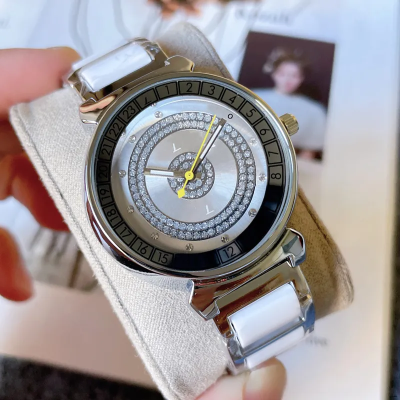 Брендовые часы женские дамы девушка хрустальный цветок стиль металлический стальной ремешок кварцевые роскошные наручные часы L72