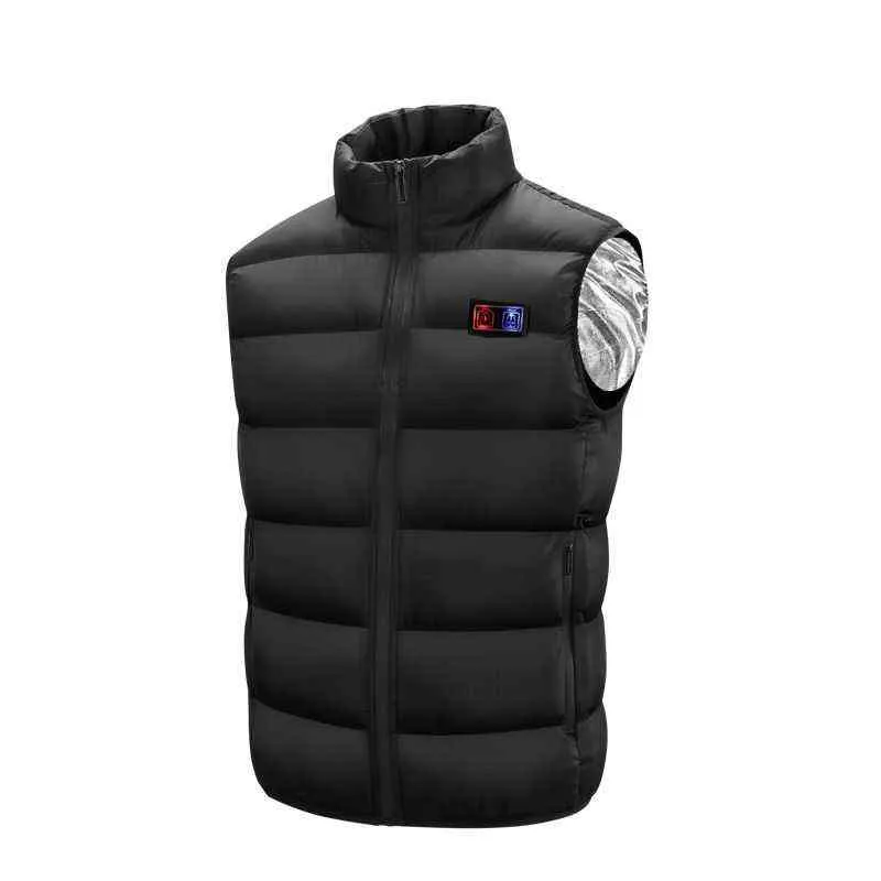 9 zone di gilet riscaldato giacche riscaldate elettriche uomo donna abbigliamento sportivo cappotto riscaldato cappotto termico in grafene giacca riscaldante USB il campeggio 211105