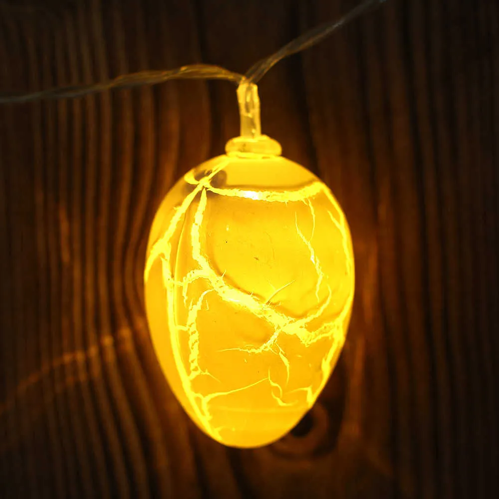 10 LED Easter Eggs Light String USB / Battery Zasilane Fairy Lights Home Tree Party Decor Lampy Festiwal Kryty Outdoor Ornament Y0720