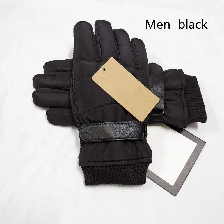 Gants d'imitation d'hiver personnalisés de qualité supérieure pour hommes femmes avec belle boule de fourrure sport de plein air cuir chaud imperméable cinq doigts Mit267y