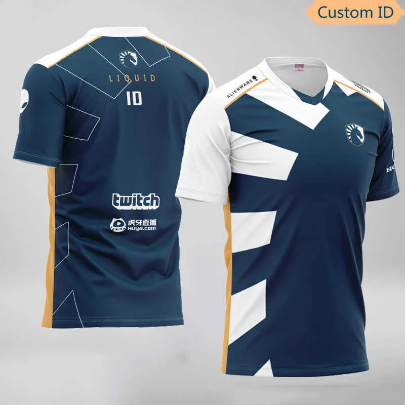 2020 Team Liquid Tactical Player Jersey Superhero Team Uniform LOL CSGO DOTA2 T-shirt Men Women Custom ID Doublelif Tee T Shirt X0712