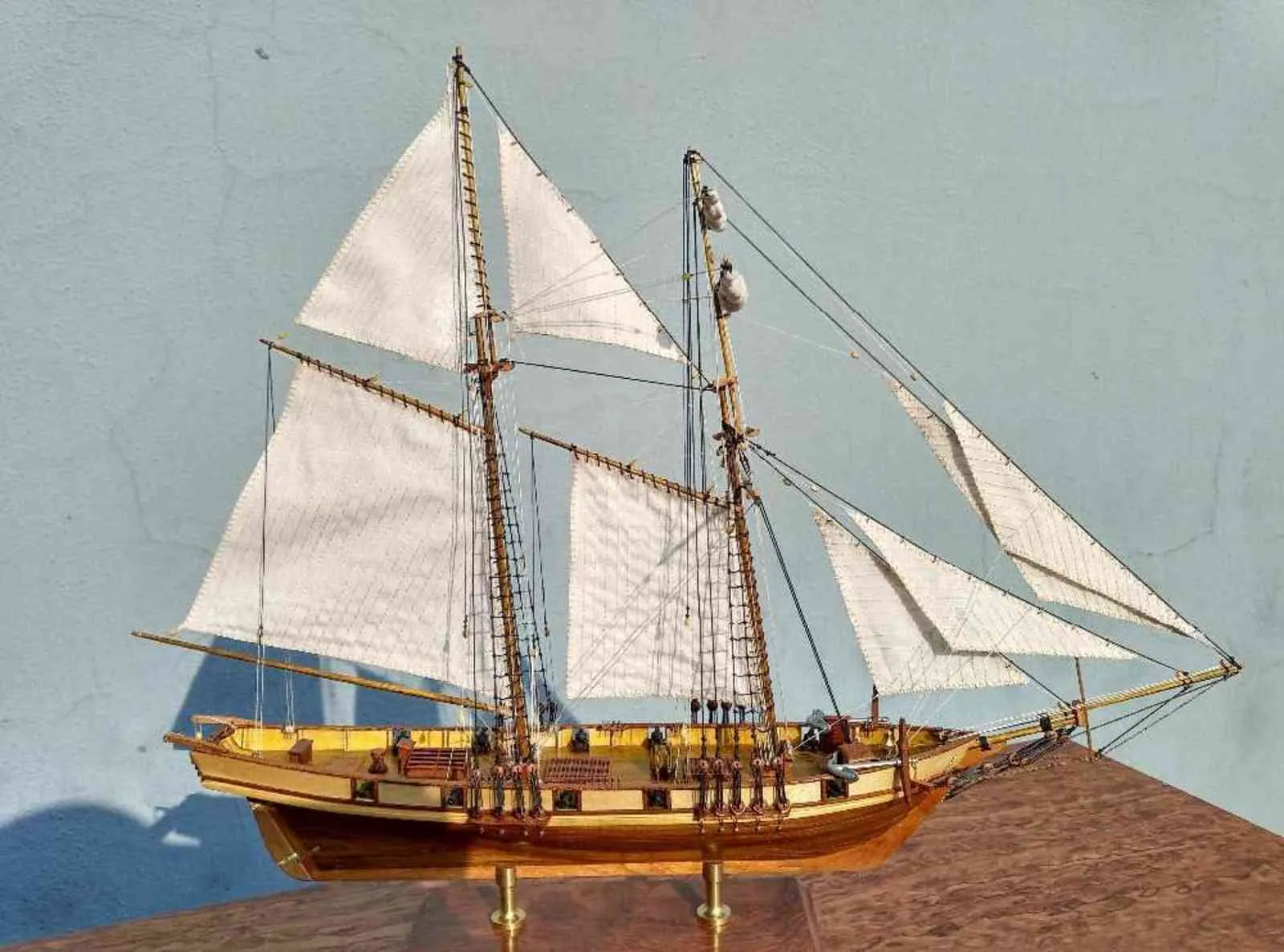 Échelle 1 96 Classics Kits de construction de maquettes de bateaux antiques HARVEY 1847 Voilier en bois DIY Hobby Boat 211102203g