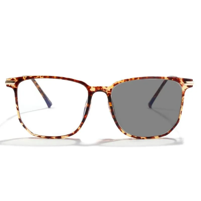 サングラストランジションPochromic Reading Glasses for Square Progressive Multifocal Perbyopia Eyewear FML266W