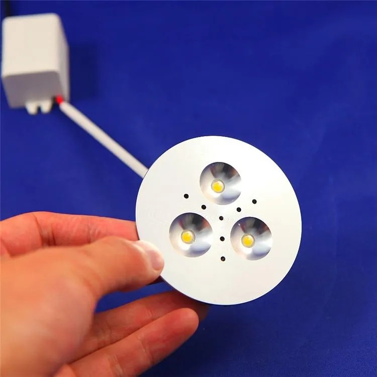 PCS Gemi LED Dolap Puck Işıkları Altında 3W 4W Ampul Lambası Spots210b