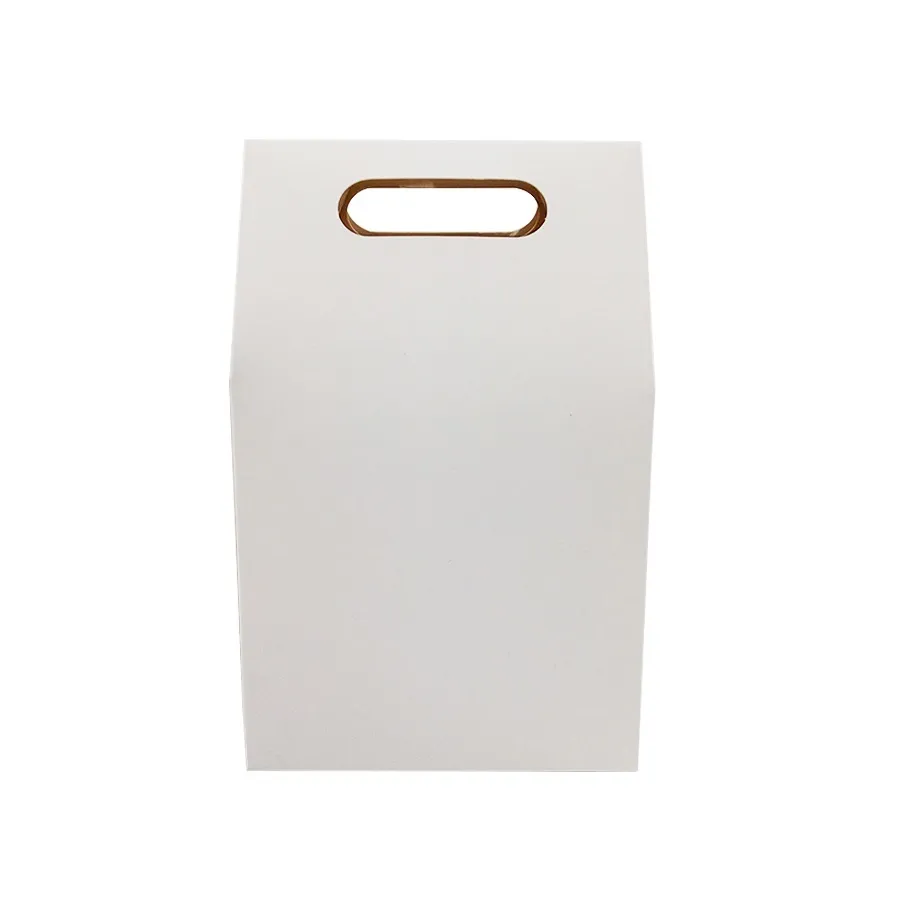 / boîte d'emballage de dessert mariage brun blanc sac en papier kraft blanc boîtes cadeaux d'anniversaire sacs de bonbons fournitures de fête de gâteau 210326
