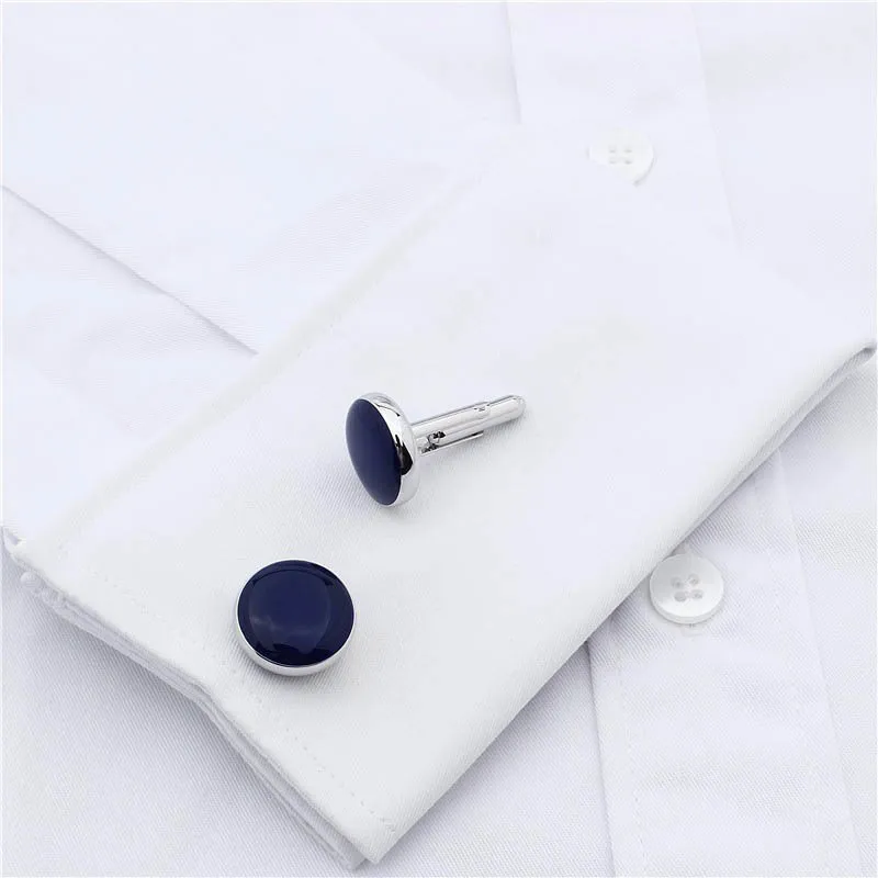 Brand HAWSON Fashion Jewelry Dress Shirt for Men's Cufflinks Tuxedo Studs Set Gift Box