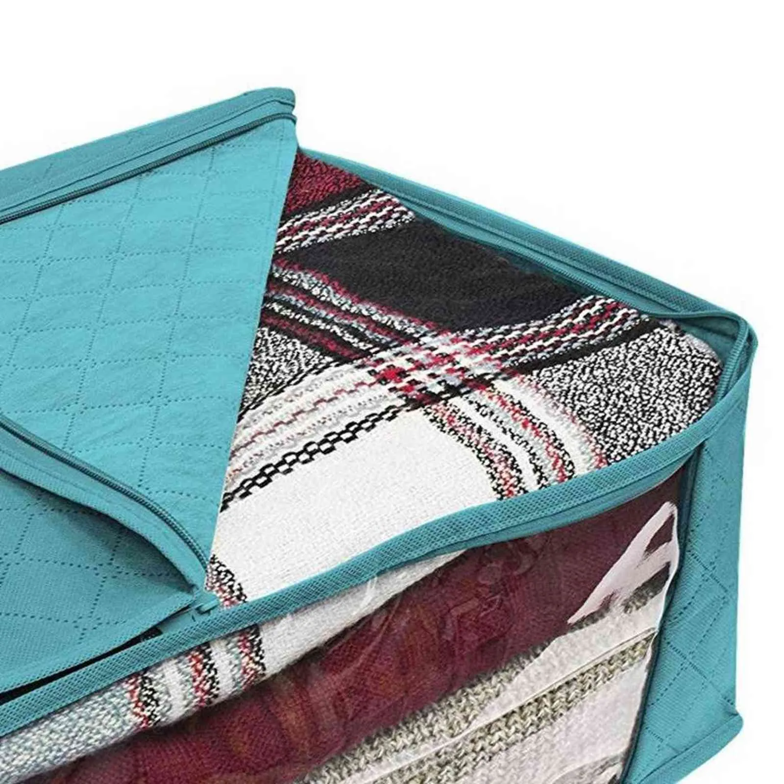 Clothes Quilt Storage Bag Blanket Closet Sweater Organizer Box Sorting Pouches Clothes Cabinet Container Travel Home 211112
