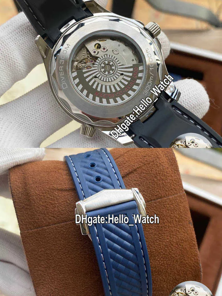 Designer Watches Diver 300M Automatic Mens Watch Black Texture Dial 210 22 42 20 01 001 Tone 18K Gold Case Rubber Strap Sport disc265R