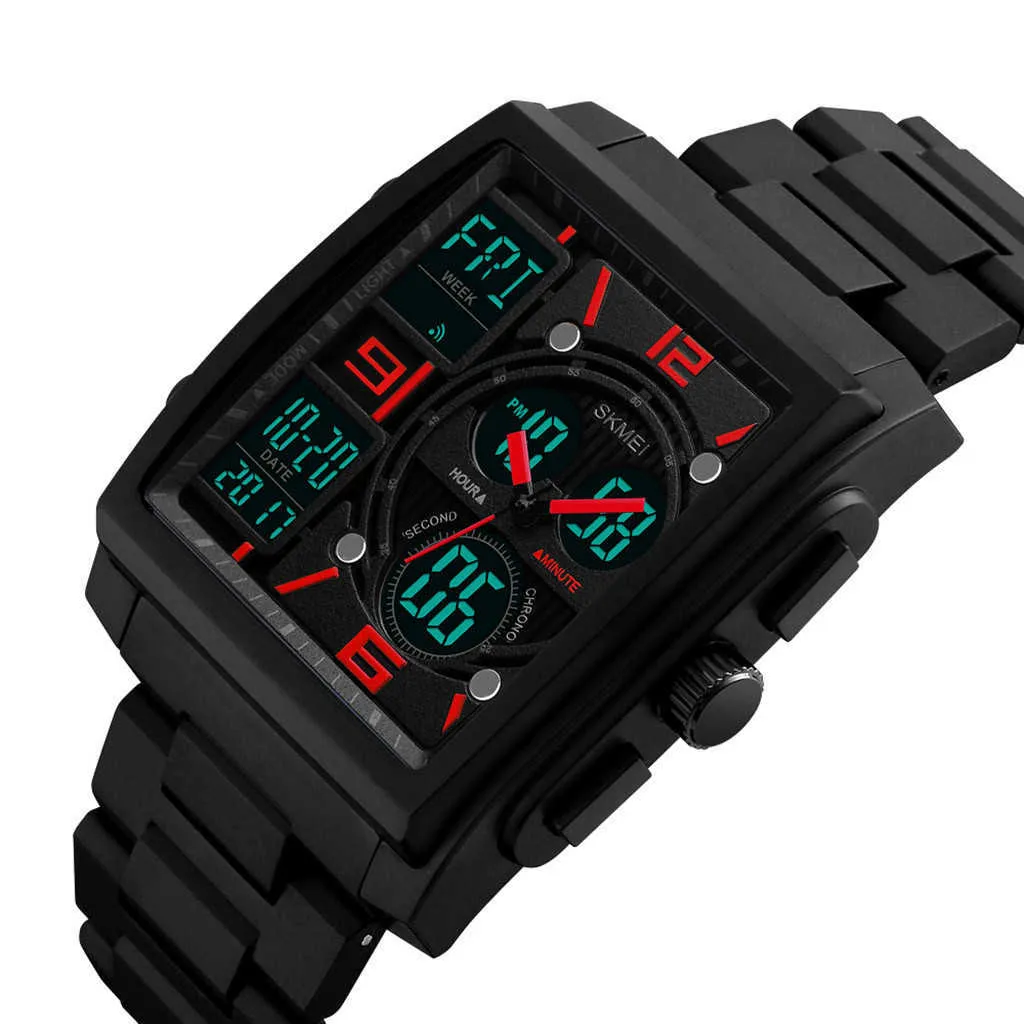 Orologi sportivi militari da uomo LED Multi Display Orologio digitale da uomo Orologio da polso al quarzo impermeabile da nuoto uomo Regalo Reloj Hombre G1022