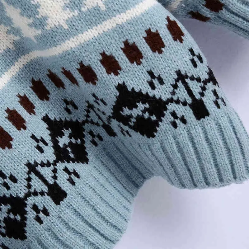 カジュアルな女性のゆるい刺繍タートルネックセーター秋冬のファッションレディース暖かいニットウェアの女の子甘い特大のセーター210515