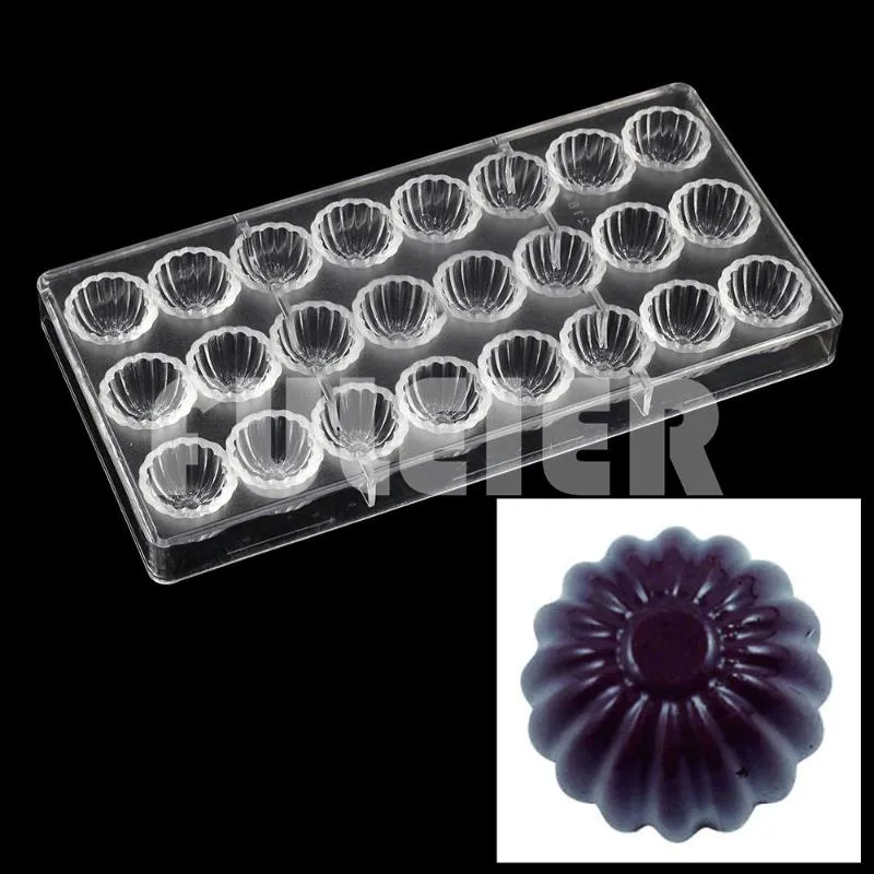 Bakken Gebak Gereedschappen 3D Polycarbonaat Chocolade Mal Voor Candy Bar Mold Snoep Bonbon Taart Decoratie Zoetwaren Tool Bakewar234u