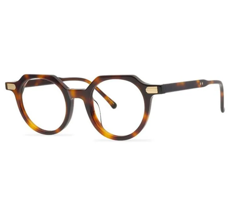 Moda óculos de sol quadros marca designer acetato óculos quadro vintage masculino aro completo óculos ópticos lente clara miopia eyegl249m