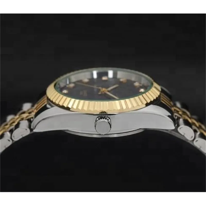 Quartz stainls Steel bt Gold Luxury Rol Wrist Watch Men249nを販売