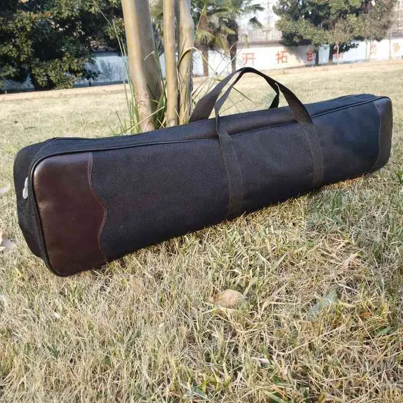 Bågskytte Jakt Canvas Compound Bow Bag Holder Carry Case Storage Handväska med justerbara axelremmar Y1227