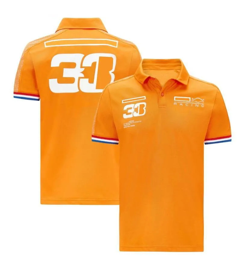 2021f1 Formel 1 Verstappen Racing Polo Jersey Sommar Ny F1 kortärmad tröja Samma stil Anpassning