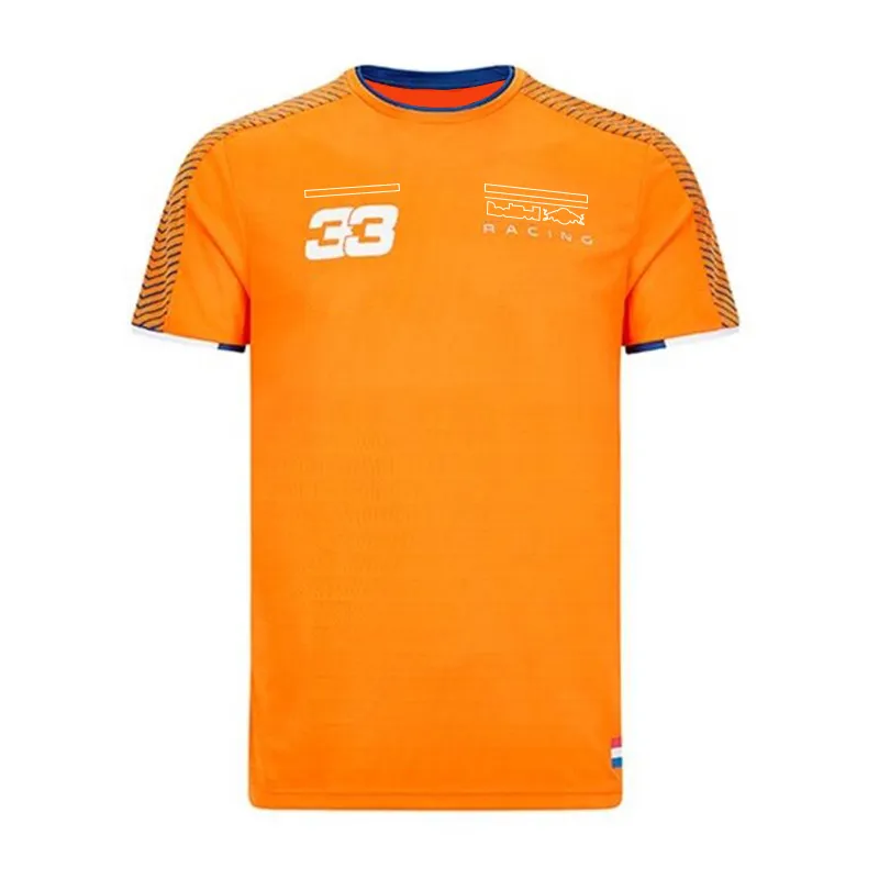 2021F1 Racing Team T-shirt Racing Sweat Fans Formule 1 Polyester Séchage rapide Manches courtes Grande taille Le même style peut être c296P