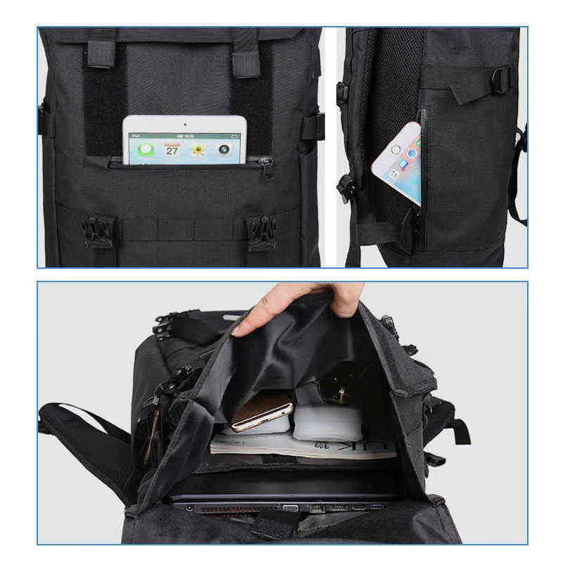 OZUKO 40L Large Capacity Travel Backpacks Men USB Charge Laptop Backpack For Teenagers Multifunction Travel Male School Bag 211203294i