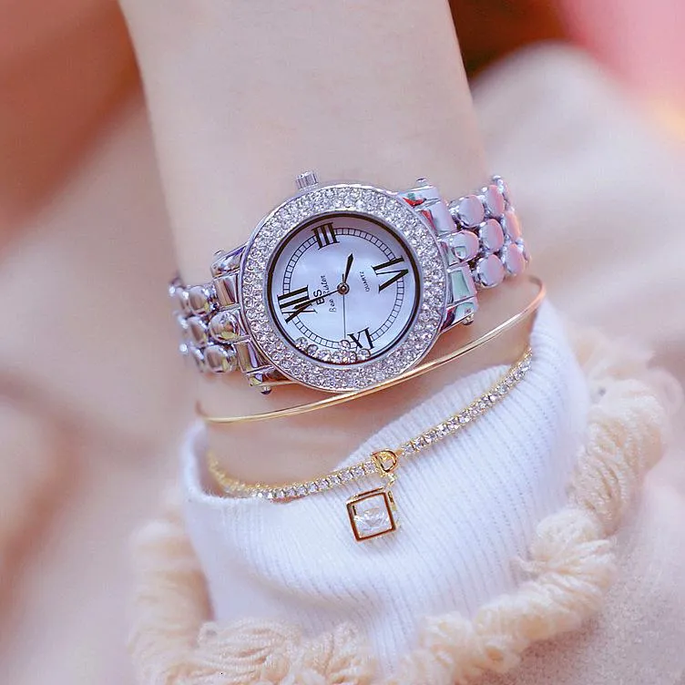 Montres-bracelets Montre en diamant pour femmes Quartz dames de luxe strass Bracelet Montre-Bracelet Femme Montre Femme étanche 306a