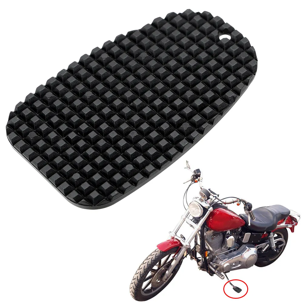 Universal Motorrad Kickstand Pad Motorrad Kunststoff Seitenständer Stützfuß Pad Base Rutschfeste Seitenplatte Motorrad Zubehör