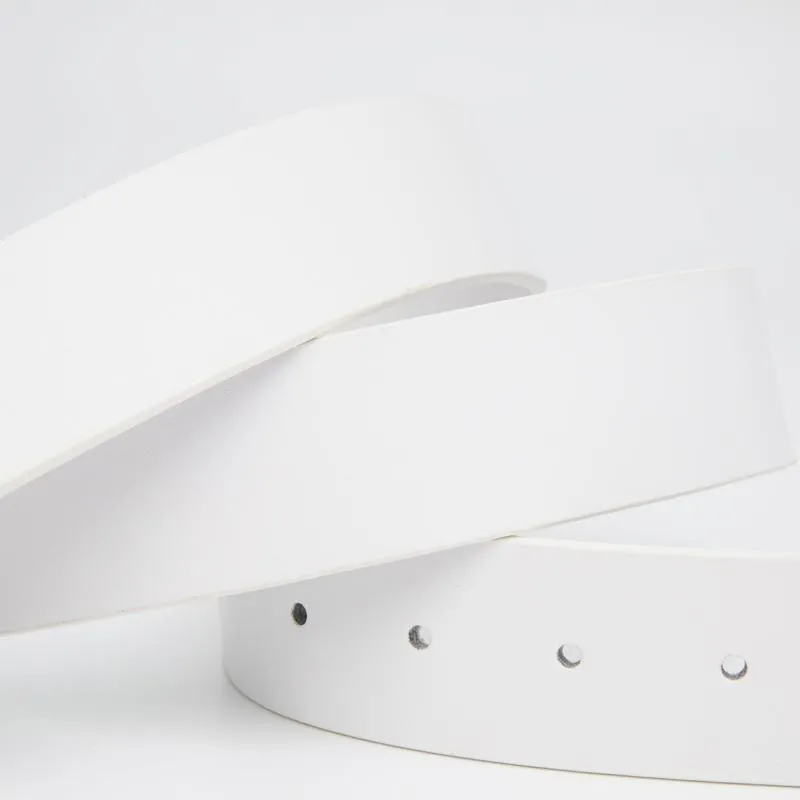 Ceintures de golf ceinture et femmes en cuir blanc longueur universelle classique décontractée entièrement réglable TRIM185D