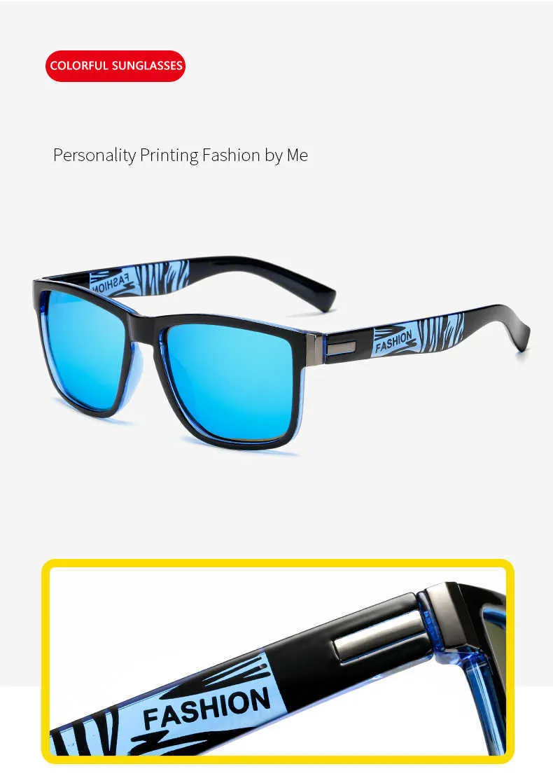 2021 새로운 편광 된 선글라스 남자의 운전 음영 남성 태양 유리 남성용 레트로 저렴한 브랜드 Digner Gafas de Sol