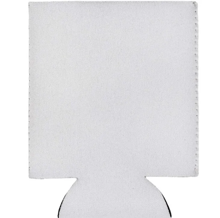 DHL 10*13CM Sublimation bricolage blanc blanc mince porte-canette isolant en néoprène refroidisseur bouteille d'eau couvre