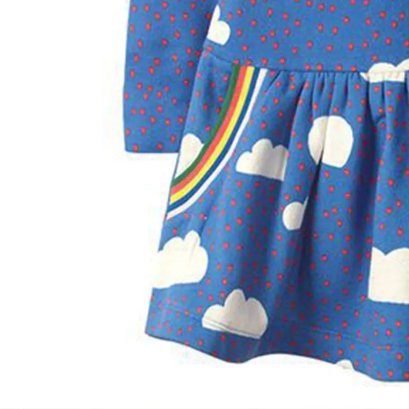 Fall European And American Style Children's Clothing Princess Dress Fashion Long-Sleeved Cartoon Girls Clo 210515
