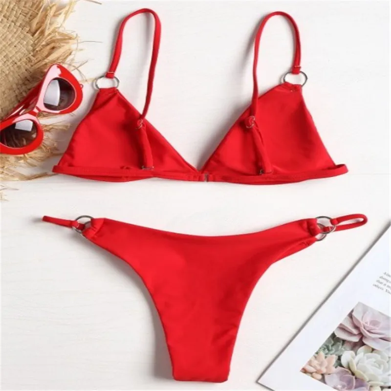 costume da bagno ragazza 2021 estate costume da bagno viola Mimosa donne adolescenti bikini due pezzi costume da bagno sexy perizoma surf bikini rosso 210318