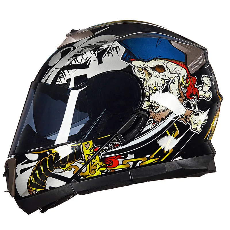 Visières de course de Motocross, visière de casque intégral de moto, taille unique, deux couleurs, adaptées à tous pour GXT 160