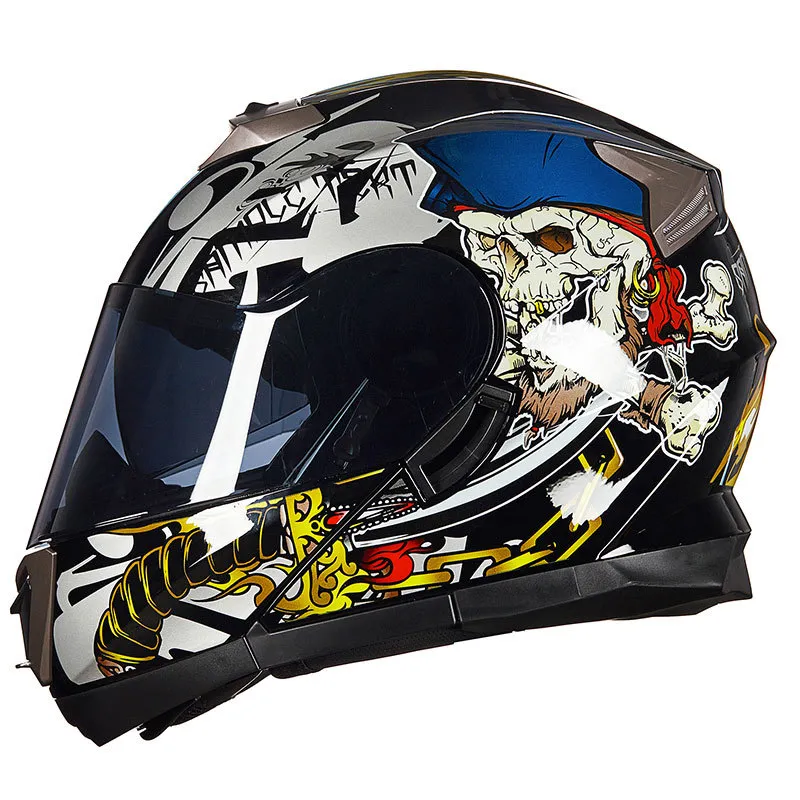 Visiere Motocross Racing Visiera Casco Integrale Moto Taglia Unica Due Colori Fit All GXT 160