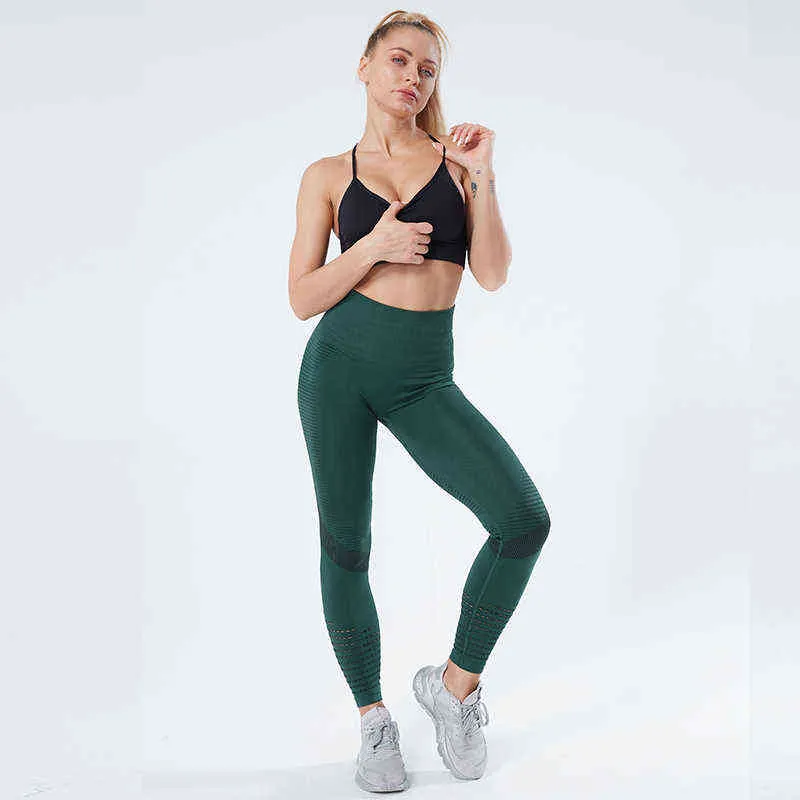Kobiety Fitness Legginsy Push Up Mujer High Waist Workout Casual Geggings Do Seamless Gym Legginsy 211215
