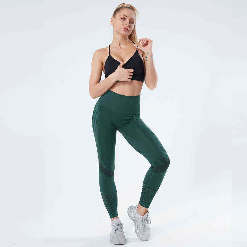 Kvinnor Fitness Leggings Push Up Mujer High Waist Workout Casual Jeggings för sömlösa gym Leggins 211215