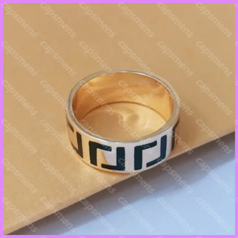 Дизайнерские простые кольца с золотыми буквами Женское кольцо Высококачественные дизайнерские ювелирные изделия Мужские для вечеринки Классическая любовь Дамы La Bague D219233F264L
