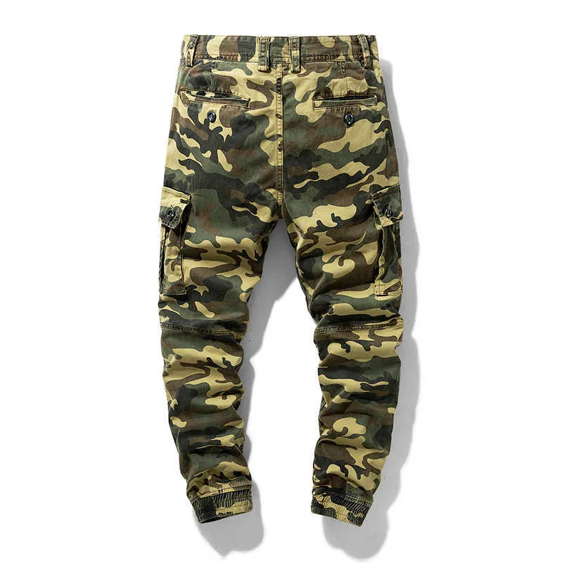 Männer Camouflage Cargo Hosen Männliche Hosen 2021 Plus Größe Streetwear Fashion Hosen Tasche Casual Jogginghose männer Kleidung Y0927