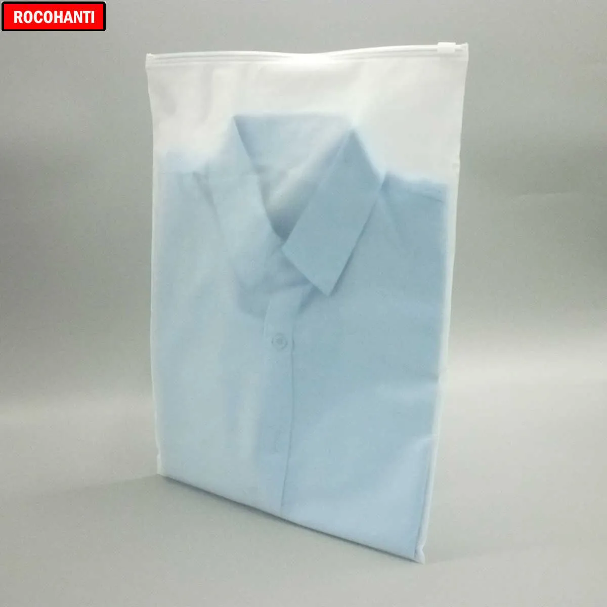 100x Zip Lock Zipper Top Frosted Frosted Plastic Facs for Clothing T-Shirt Skirt Retail Backaging Bagging Bag Printing Y0712259U