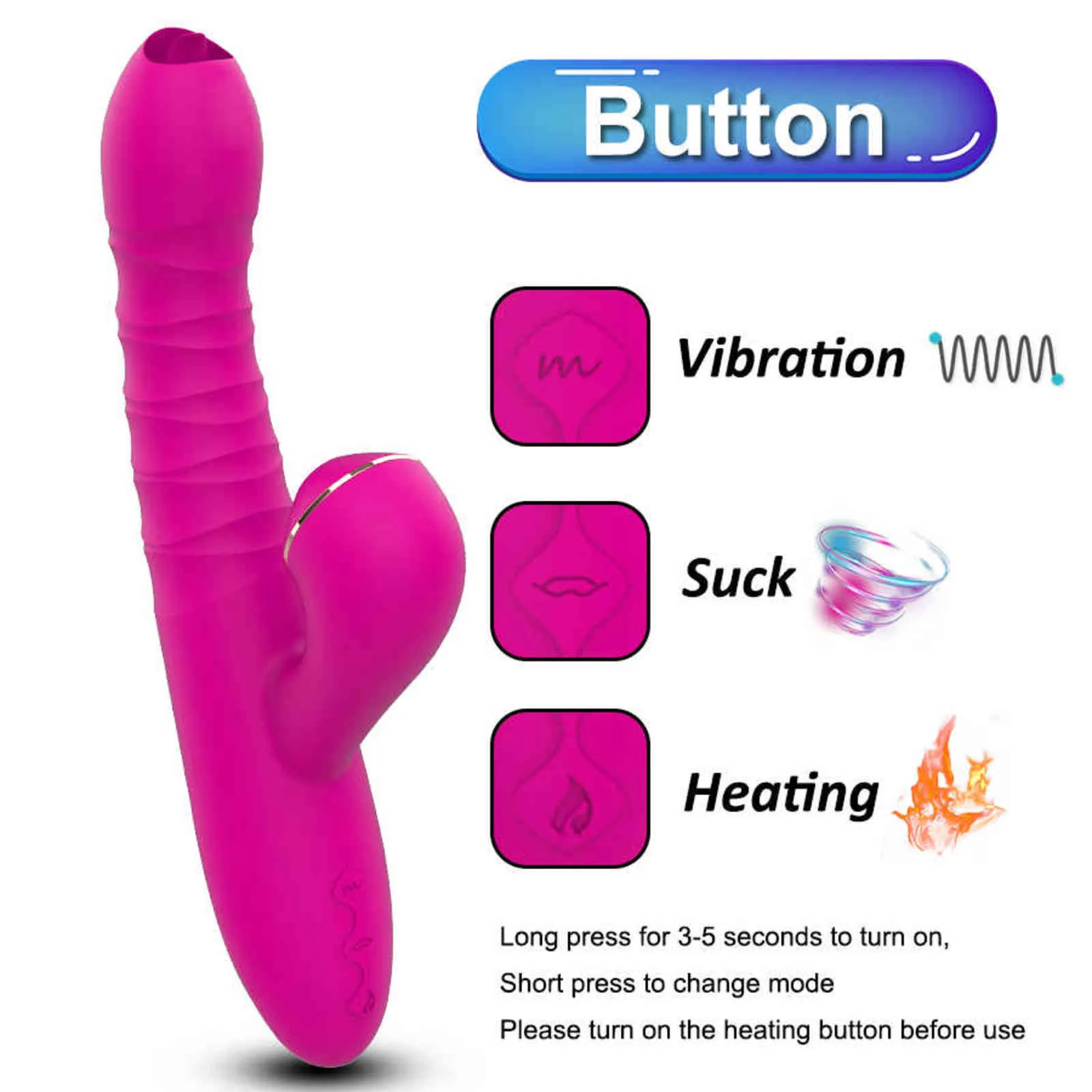 NXY vibrators s FLXUR verwarming dildo vrouwen zuigen G-spot tong vibrator clitoris stimulatie zachte siliconen volwassen seksspeeltje voor woma6729740