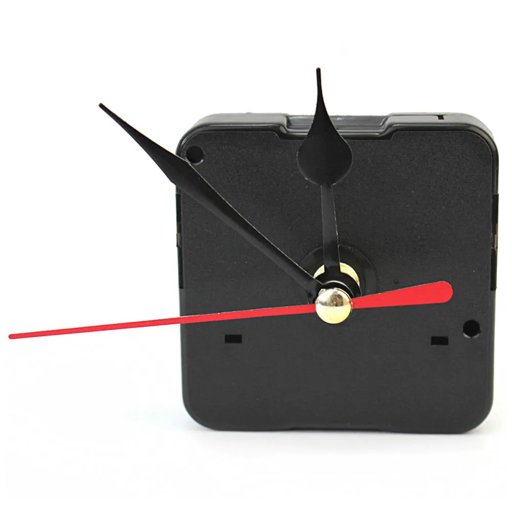 DIY Quartz Wall Clock Movement Mechanism With Black Hour Red Second Hands Arrows Watch Rörelse Reparationsdelar Verktyg Kit Clockwork3174534