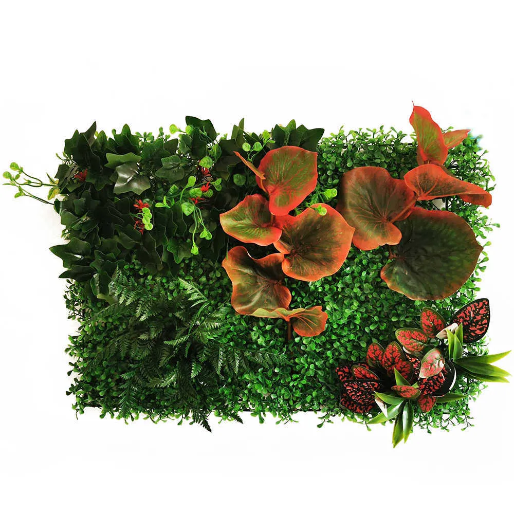 Mur de plantes de gazon artificiel Simulation de mur de plantes Fausse pelouse 40 cm * 60 cm 210624