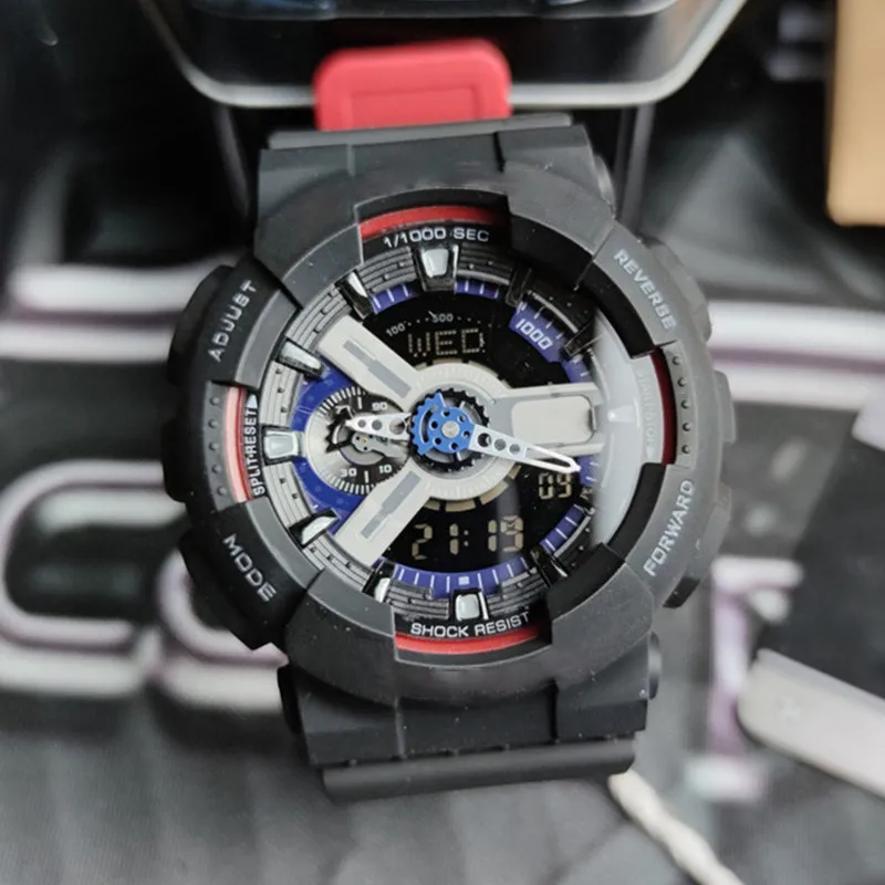Sprzedawanie zegarków dla mężczyzn w stylu sportowym projektant zegarek wielofunkcyjny Electronics WristWatches Relojes Hombre265z