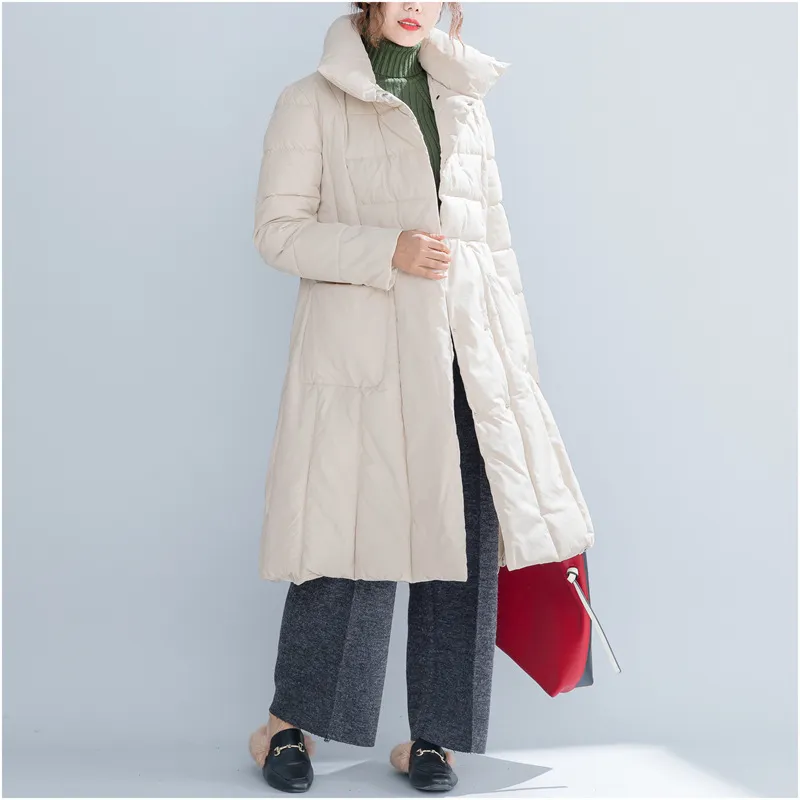 ジョニー教徒の女性包帯パーカー韓国風のコート冬のポケット緩い暖かい女性の布の緩いカジュアルパーカーコート210521