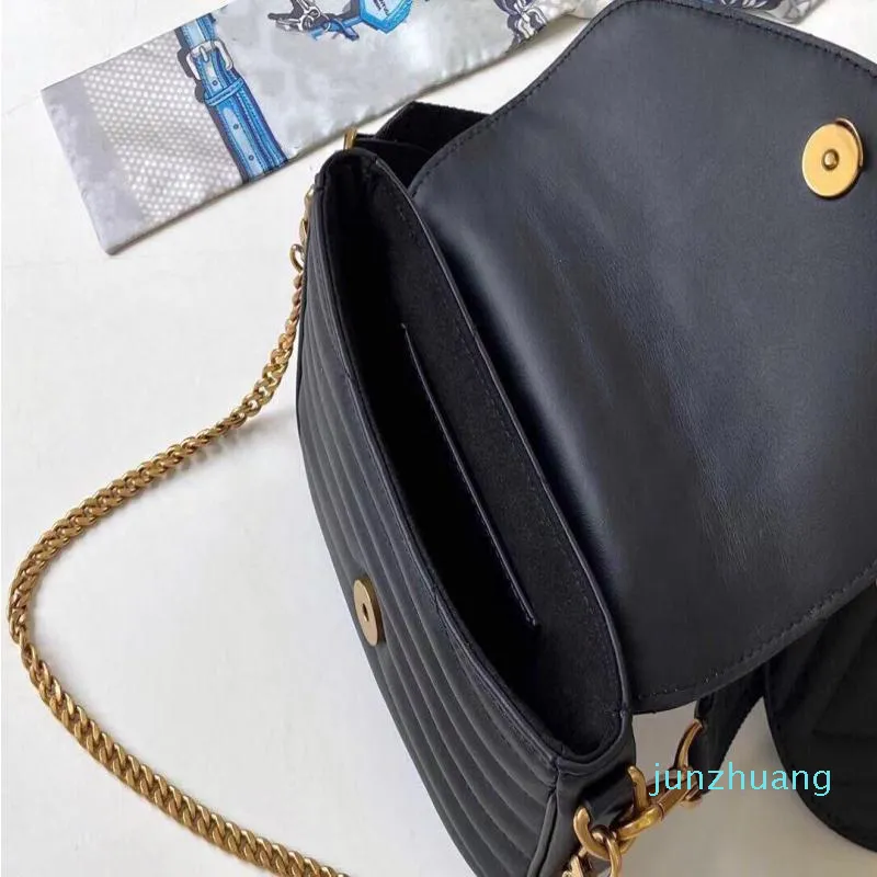 Designer- Kvinnor Bag Fashion Chain Combination Round Coin Purse Mini Leather Wallet Crossbody Bags242n