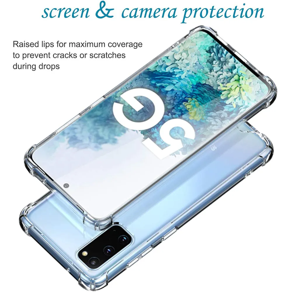 Étuis transparents de luxe pour Samsung Galaxy S20 Fe S10 S9 S8 Plus couverture rigide hybride transparente PC Note 10 Lite 9 8 S7