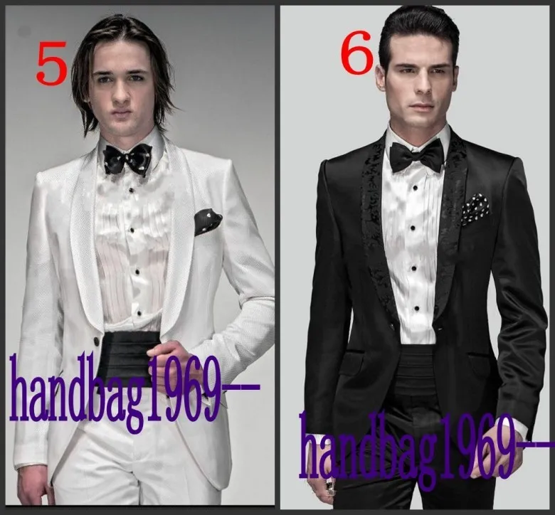  High Quality New Arrivals 16 Models Optional Groom Tuxedos Groomsmen Mens Wedding Clothing Prom Suits Jacket Pants Girdle Tie AA1251