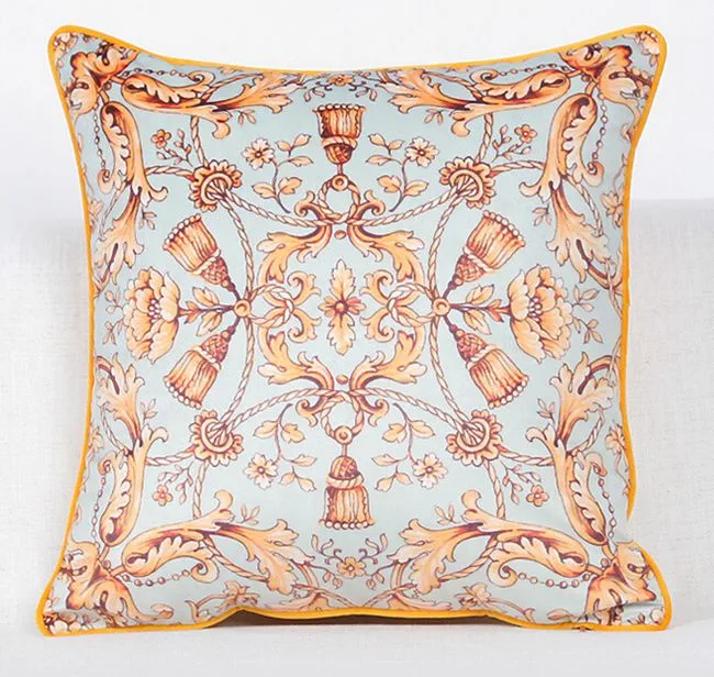 fodera cuscino in velluto di lusso cavallo blu divano federa cuscino euro cojines etnico geometrico almofadas decorazione domestica moderna260h
