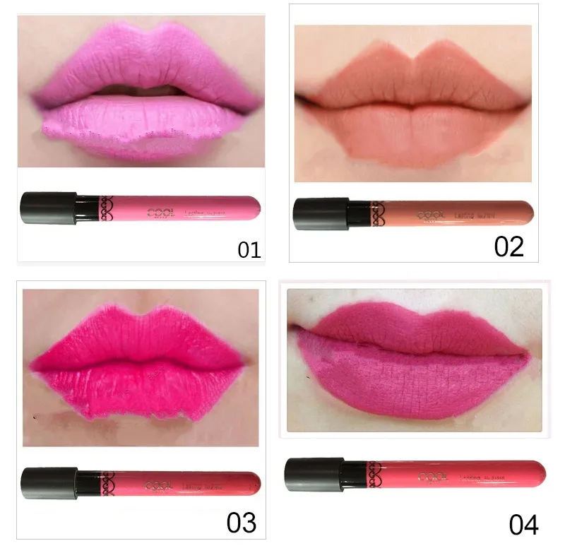  factory directHigh Quality Moisture Matte Color Waterproof Lipstick Long Lasting Nude lip stick lipgloss red color vitality cerise 